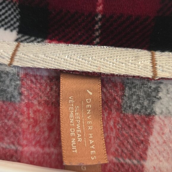 Denver Hayes Red Plaid Button-Up Pajama Set - Picture 5 of 8